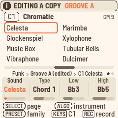 EDITING A COPY · GROOVE A