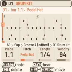 Notes with the drums: a hit's sound named