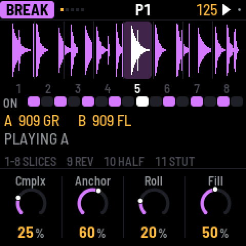 The break, slice 5 playing