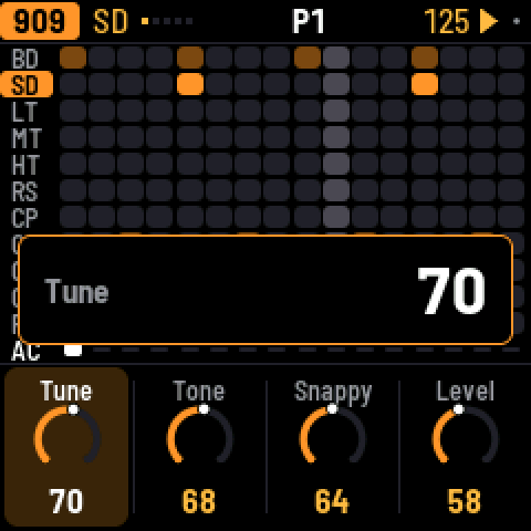 Turning a knob
